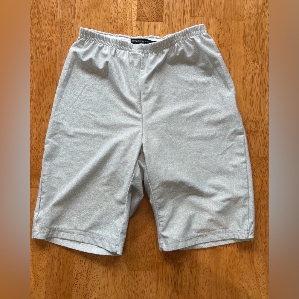 UO Silver Sparkle Bike Shorts
